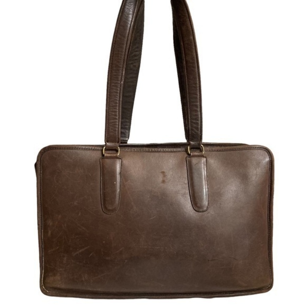 Coach rare vintage brown leather tote bag New York City Bonnie cashin - Picture 1 of 14